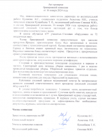 АКТ проверки столовой бракеражной комиссией январь 2024